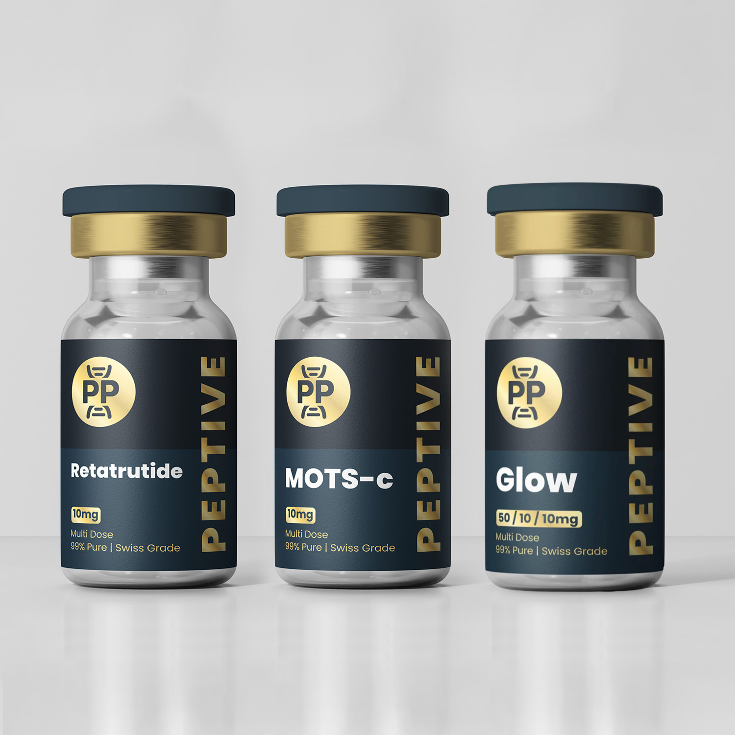 HollyWood Celebrity Stack (Ret 15mg + GLOW 70mg + MOTS-c 10mg)